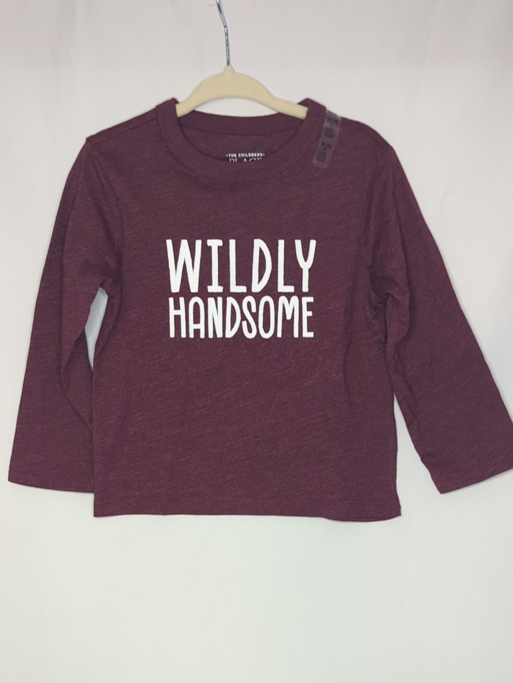 Kids 'Wildly Handsome' Long-Sleeve Top - Maroon